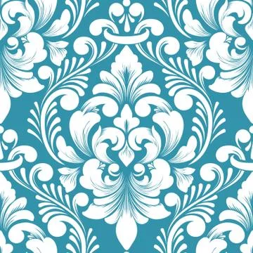 Vector damask seamless pattern element. Classical luxury old fashioned damask Stock Illustration