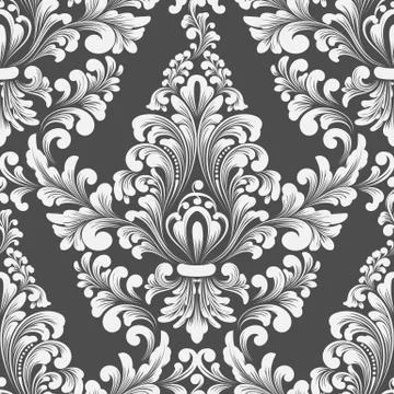 Vector damask seamless pattern element. Classical luxury old fashioned damask Stock Illustration