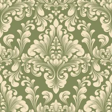 Vector damask seamless pattern element. Classical luxury old fashioned damask Stock Illustration