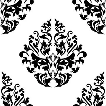 Vector damask seamless pattern element. Classical luxury old fashioned damask Stock Illustration