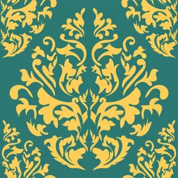 Vector damask seamless pattern element. Classical luxury old fashioned damask Stock Illustration