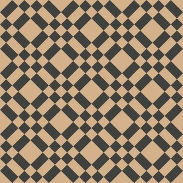 Vector damask seamless retro pattern background geometry square check cross Stock Illustration