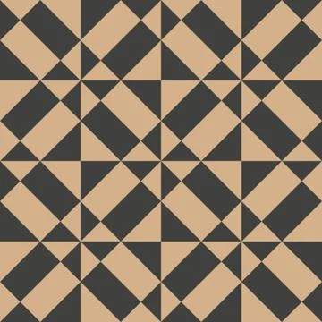 Vector damask seamless retro pattern background geometry cross spiral square  库存插图