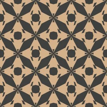 Vector damask seamless retro pattern background polygon geometry cross kaleid Illustrazione stock