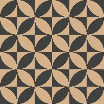 Vector damask seamless retro pattern background round curve cross geometry ka Illustrazione stock