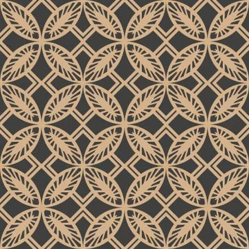 Vector damask seamless retro pattern background round curve cross check frame 스톡 일러스트