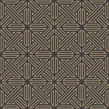 Vector damask seamless retro pattern background polygon geometry cross frame  Illustrazione stock
