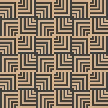 Vector damask seamless retro pattern background spiral vortex geometry cross Stock Illustration