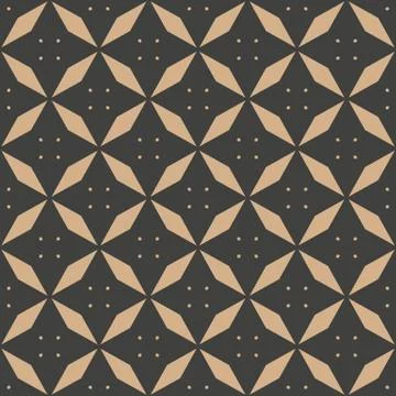Vector damask seamless retro pattern background polygon rhomb geometry cross  Illustrazione stock