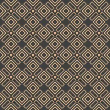 Vector damask seamless retro pattern background geometry check diamond cross  Stock Illustration