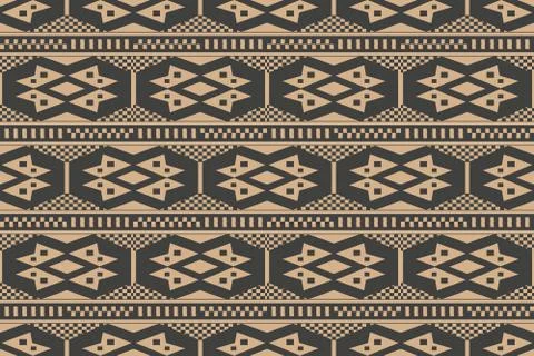 Vector damask seamless retro pattern background polygon geometry check cross  스톡 일러스트