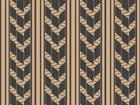 Vector damask seamless retro pattern background geometry cross frame line 库存插图
