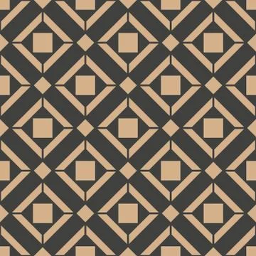 Vector damask seamless retro pattern background check square geometry cross f Illustrazione stock