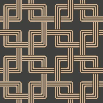 Vector damask seamless retro pattern background oriental square geometry cros Illustrazione stock