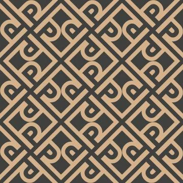 Vector damask seamless retro pattern background geometry vortex cross check f Stock Illustration
