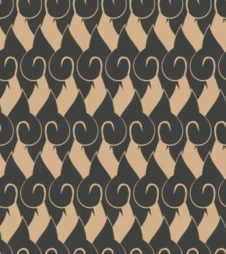 Vector damask seamless retro pattern background spiral vortex cross oriental  Stock Illustration
