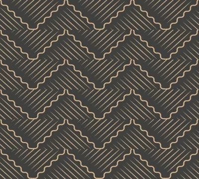 Vector damask seamless retro pattern background spiral curve wave cross frame Illustrazione stock