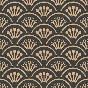 Vector damask seamless retro pattern background round curve cross frame flowe 스톡 일러스트