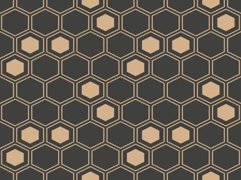 Vector damask seamless retro pattern background polygon geometry cross honeyc Illustrazione stock