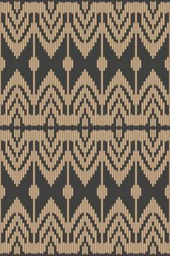 Vector damask seamless retro pattern background polygon geometry stitch cross Stock Illustration