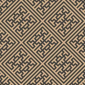 Vector damask seamless retro pattern background check square geometry cross l Stock Illustration