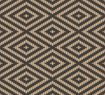 Vector damask seamless retro pattern background mosaic check geometry rhomb c Stockillustratie