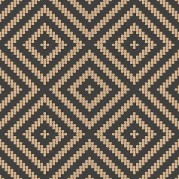 Vector damask seamless retro pattern background mosaic check geometry rhomb c Illustrazione stock