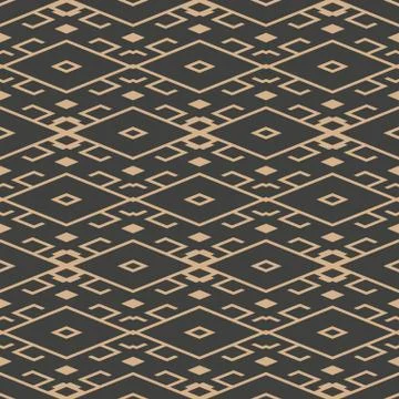 Vector damask seamless retro pattern background spiral check geometry cross f 库存插图