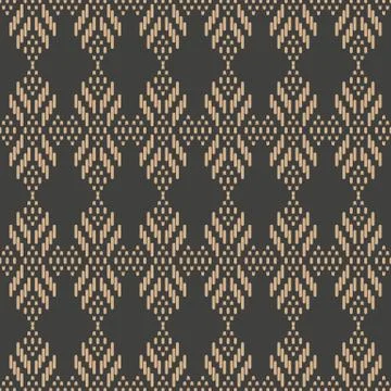 Vector damask seamless retro pattern background aboriginal geometry check sti 스톡 일러스트