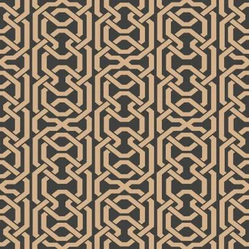Vector damask seamless retro pattern background polygon geometry cross frame  스톡 일러스트