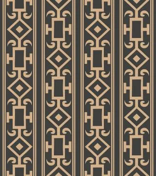 Vector damask seamless retro pattern background check square geometry cross f イラスト素材