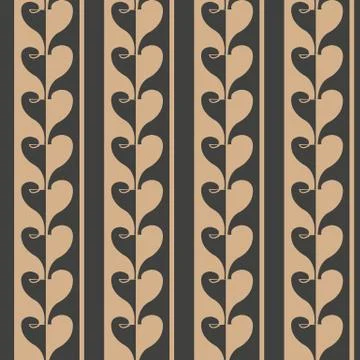 Vector damask seamless retro pattern background geometry heart cross frame li 库存插图