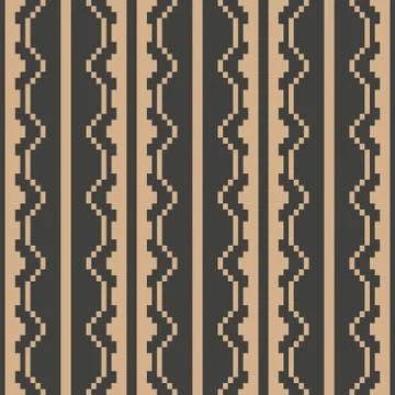 Vector damask seamless retro pattern background geometry mosaic pixel polygon 스톡 일러스트