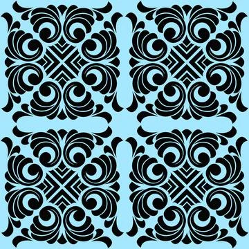 Vector damask vintage baroque scroll ornament swirl. Victorian monogram heral Illustrazione stock