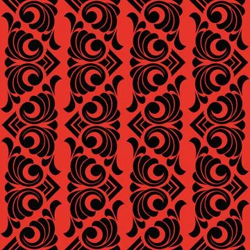 Vector damask vintage baroque scroll ornament swirl. Victorian monogram heral Stock Illustration