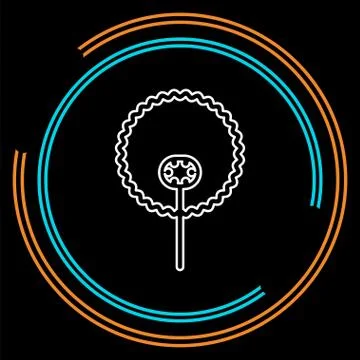 Vector Dandelion blowing silhouette. Stock Illustration