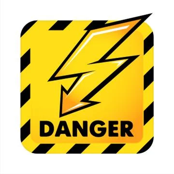 Vector danger button Stock Illustration