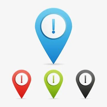 Vector danger pointers Stock Illustration