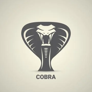 Vector dangerous cobra snake icon Stock Illustration