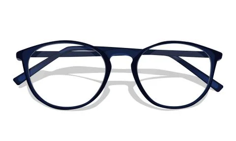 Vector dark blue glasses Stock Illustration