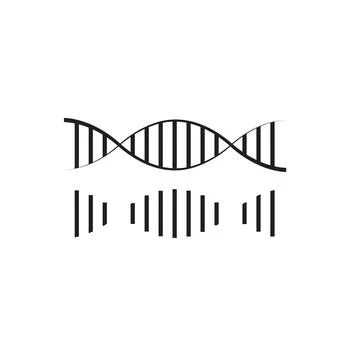Vector dark grey dna helix icon 스톡 일러스트