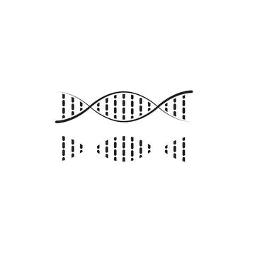 Vector dark grey dna helix icon イラスト素材
