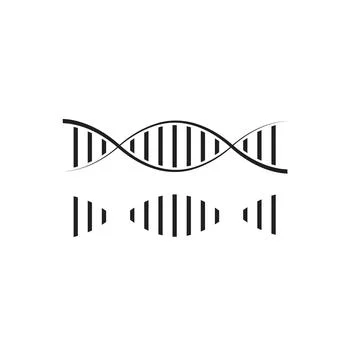Vector dark grey dna helix icon Stockillustratie