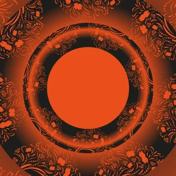 Vector dark orange and black template Stock Illustration