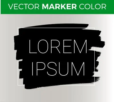 Vector dark stripes drawn with markers. Elements for design and background Stock Illustration