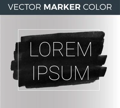 Vector dark stripes drawn with markers. Elements for design and background Illustrazione stock