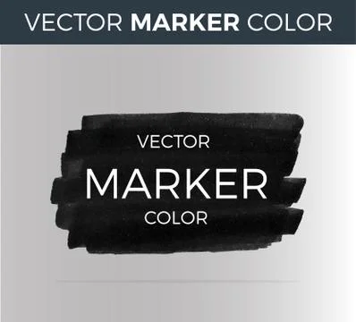 Vector dark stripes drawn with markers. Elements for design and background Illustrazione stock