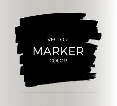Vector dark stripes drawn with markers. Elements for design and background Illustrazione stock