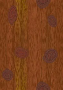 Vector dark wooden texture with knot structure Stock Illustration