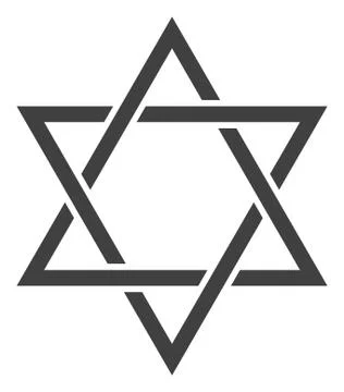 Vector David Star Flat Icon Symbol 스톡 일러스트